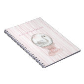 Roze Strepen Zwaan   Notitieboek (Rechterzijde)