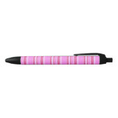 Roze strepen zwarte inkt pen (Bovenkant)