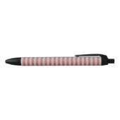 Roze strepen zwarte inkt pen (Bovenkant)