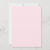 Roze Strik 12e Verjaardagsfeestje Kaart (Achterkant)