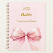 Roze strik 2026 planner (Voorkant)
