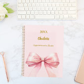 Roze strik 2026 planner