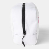 Roze strik ananas tropische zomer monogram toilettasje (Rechts)