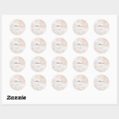 Roze Strik Aqiqah Persoonlijke Sticker (Vel)
