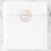 Roze Strik Aqiqah Persoonlijke Sticker (Tas)