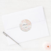 Roze Strik Aqiqah Persoonlijke Sticker (Envelop)