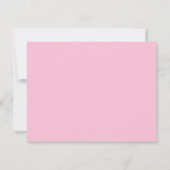 Roze Strik Baby Borrel Bedankkaart (Achterkant)