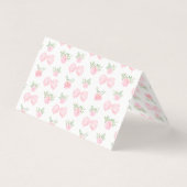 Roze strik baby meisje douche opvouwbaar dank u ka kaart (Achterkant)