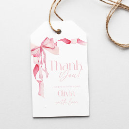 Roze Strik Baby Shower, Baby Shower, Het Is Een Me Cadeaulabel