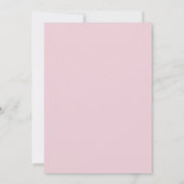 Roze Strik Baby Shower Bedankkaart (Achterkant)