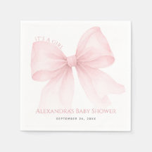 Roze Strik Baby Shower Elegante Coquette Het is ee
