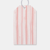 Roze Strik Baby Shower Minimalistisch Cadeautje Cadeaulabel (Achterkant)