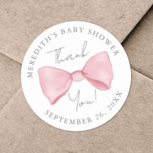 Roze Strik Baby Shower