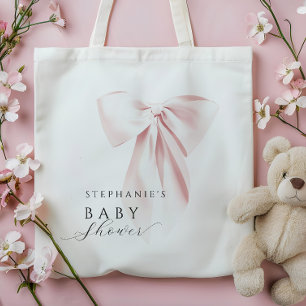 Roze Strik Baby Shower  Tote Bag