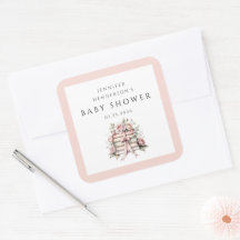 Roze Strik Babyshower Boekenstapel
