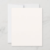 Roze strik beige meisje Baby Shower uitnodiging (Achterkant)