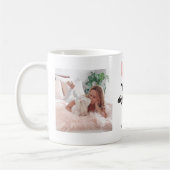 Roze Strik Beste Hond Moeder Ooit Aangepaste 2 Fot Koffiemok (Links)