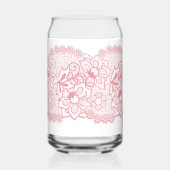 roze strik blikvorm glas (Rechts)