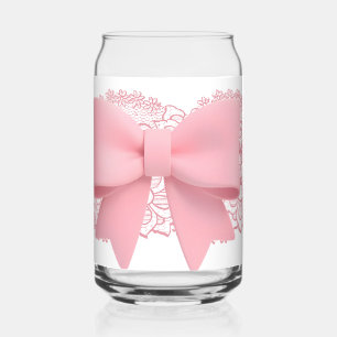 roze strik blikvorm glas