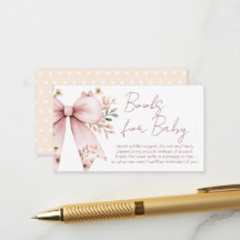Roze Strik Bloem Meisje Baby Shower Boeken Voor Ba