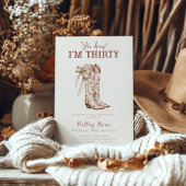 Roze strik Bloemen Cowboy Laarzen Western 30ste Ve Kaart