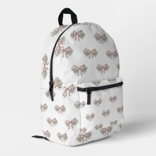 Roze Strik Bloemige Vintage Esthetische Rugzak