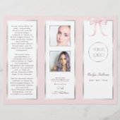 Roze strik brochure (Voorkant)