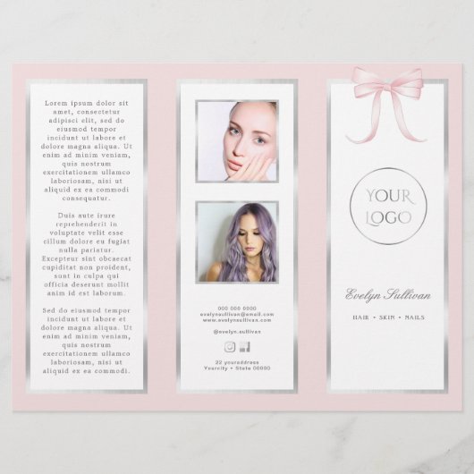 Roze strik brochure (Voorkant)