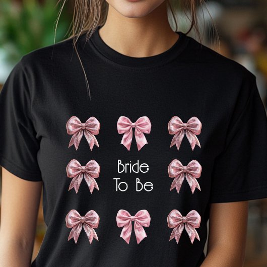 Roze Strik Bruid Wordt Flirt T-Shirt