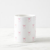 Roze Strik Bruiloftsborrel Koffiemok (Center)