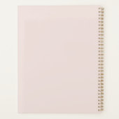 Roze Strik Bruine Camera Lach Planner (Achterkant)
