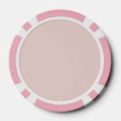 Roze Strik Bruine Camera Lach Poker Chips (Achterkant)