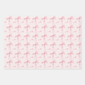 Roze Strik Cadeaupapier Coquette Inpakpapier Bloze (Voorkant 3)