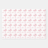 Roze Strik Cadeaupapier Coquette Inpakpapier Bloze (Voorkant 2)