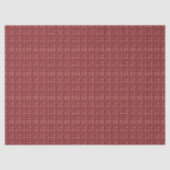 Roze Strik Candy Cane Vintage Kerstmis  Tissuepapier (Voorkant)