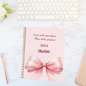 Roze strik citaat notitieboek