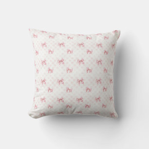 Roze Strik Coquette Kussen