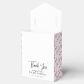 Roze Strik Coquette Persoonlijke Bruidsdouche Bedankdoosjes (Geopend)