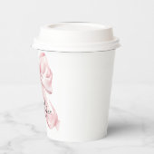Roze Strik Coquette Strik Thema Papieren Bekers (Links)