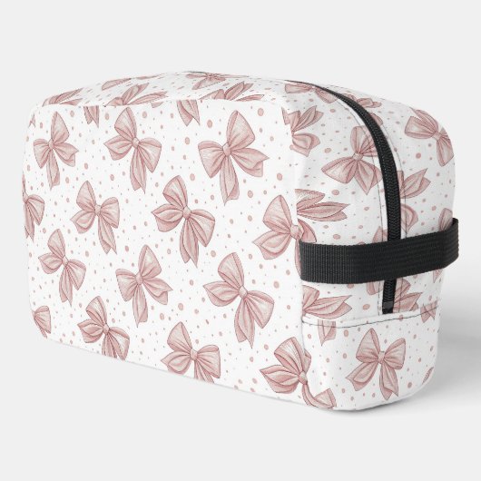 Roze Strik Cosmetische Tas (Linkerhoek)