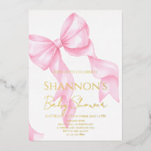 Roze Strik Dametje Baby Shower