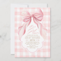 Roze Strik Das Blush Gingham Elegant Meisje Baby S