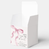 Roze strik de knoop Bridal Shower-cadeau Bedankdoosjes (Geopend)