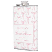 Roze strik de knoop Vrijgezellenfeest gunsten Heupfles (Links)