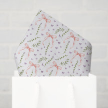 Roze Strik Decoupage Papier, Verjaardagsfeestje