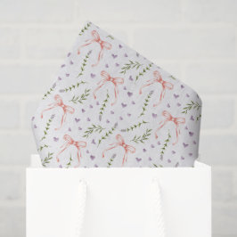 Roze Strik Decoupage Papier, Verjaardagsfeestje Tissuepapier