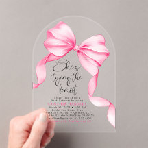 Roze Strik Die Knoop Vast Bruidsfeest 