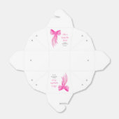 Roze Strik Die Knoop Vast Bruidsfeest Bedankdoosjes (Uitgevouwen)