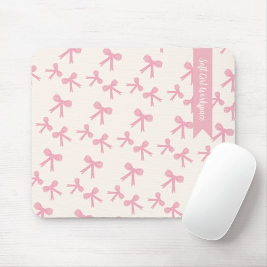 Roze Strik Droom Muismat (Met muis)