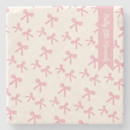 Roze Strik Droom Onderzetter